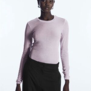 Women's Long Sleeve Top - Light Pink